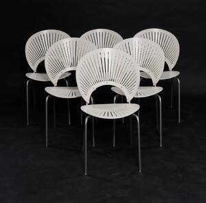 Nanna Ditzel. Sæt på seks Trinidad stole, 6