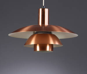 Poul Henningsen. PH 4½4 pendel, kobber 