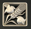 Georg Jensen. Broche af sterlingsølv, dessin 250 