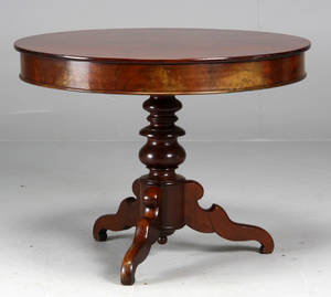 Cirkulært bord, mahogni, 181900-tallet.