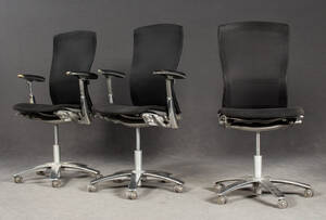 3 Stühle von Walter Knoll, Modell Life