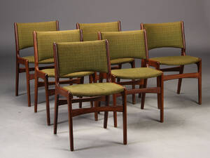 Dansk møbelproducent. spisestole, teaktræ 6
