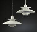 Poul Henningsen. Par PH5 pendler, hvid 2 
