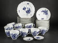 Royal Copenhagen. Blå blomst kaffeservice af porcelæn 38