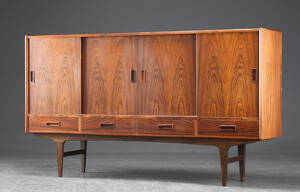 Høj skænk, palisander, 1950erne