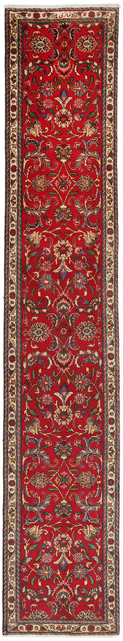 Persisk Tabriz løber 415 x 77 cm