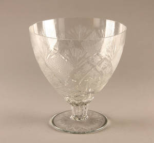 Krystalskål på fod Denne auktion er annulleret - se nu vare 1950288