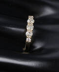 Vintage diamantring i 18 kt. guld