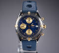 Breitling Chronomat. Herreur i 18 kt. guld og stål med blå skive, 1990erne Denne vare er sat til omsalg under nyt varenummer 4668983