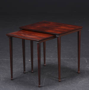 Dansk møbelproducent. Sæt indskudsborde, palisander  2