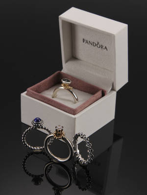 Pandora jewelry ringe i sølv og guld 4