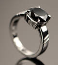 Solitaire ring ca. 3.28 ct.