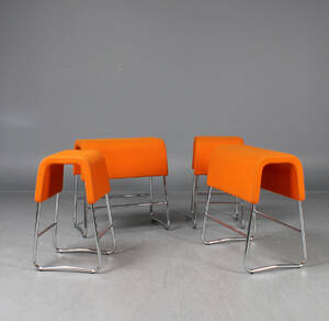 Pallar, orange, 4 st