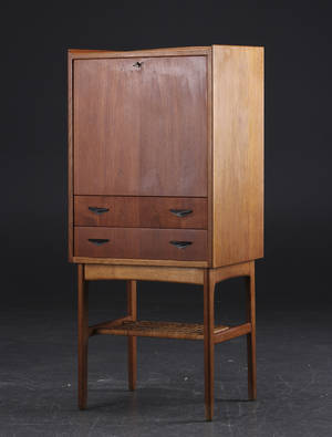 Dansk design. Barskab, teak og eg