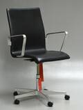  Arne Jacobsen. Oxford kontorstol med certifikat, model 3273, Red label 