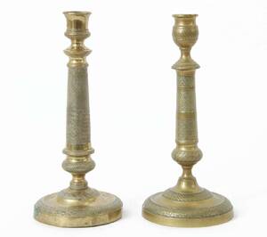 Ljusstakar ett par, snarlika, 1800-tal