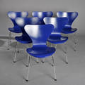 Arne Jacobsen. Seks stole, Syveren, model 3107 6