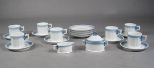 Kgl. porc - Kaffeservice Blå vifte 20