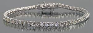Tennisbracelet with brilliant cut diamonds 6.50ct This lot has been put up for resale under the new lot no. rnrn5062015