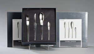 Georg Jensen. Bestik af mat rustfrit stål, Arne Jacobsen 48