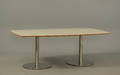 Zeta furniture Konferencebord med forkromet søjlestel