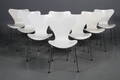 Arne Jacobsen. Otte stole Syveren, model 3107 8 Denne vare er sat til omsalg under nyt varenummer 4462223