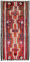 Handknuten persisk matta, Harsin-Kelim 318 x 166 cm