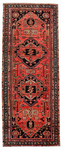 Handknuten persisk gallerimatta, Hamedan 320 x 125 cm