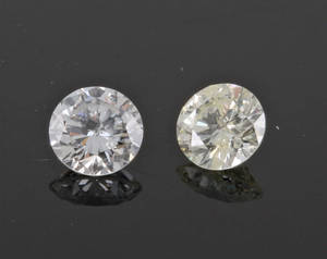 1 couple of brilliant-cut diamonds 0.31ct