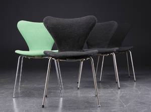 Arne Jacobsen 1902-1971. Fire stole model 3107 4