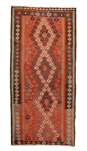 Orientalisk flatvävd matta, Kelim, 295x140 cm