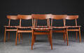 Dansk møbelproducent, 6 spisestole af teaktræ 6 
