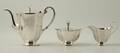 Kaffeservis, 3 delar. silver