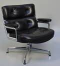 Charles og Ray Eames. Lobby Chair, ES-105, sort læder  Denne vare er sat til omsalg under nyt varenummer 4191871