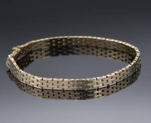 003317 Armbånd af 14 kt. Guld