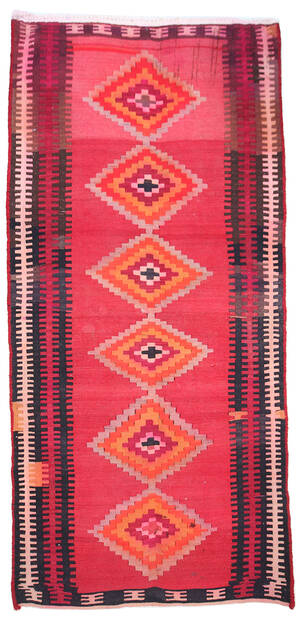 Persisk Kermanshah nomade-kelim, 270x120 cm. 