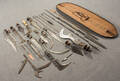 Nord Kongo um 1930, diverse Utensilien, wie Speere, Pfeile, Messer, Schild ca 20