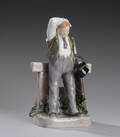 Bing  Grøndahl. Figur af porcelæn Den Tørstige Mand, nr. 2435  