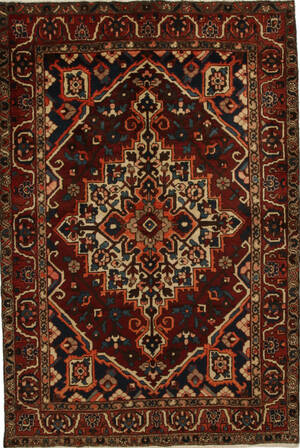 Persisk Bakhtiari tæppe, 247X166 cm.