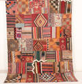 Orientmatta, flatvävd, Patchwork, 292x222 cm
