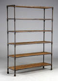 Bogreol industrielt design, genbrugsmaterialer