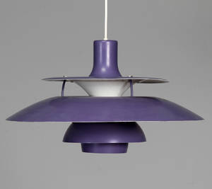 Poul Henningsen. PH5 pendel, lillalakeret