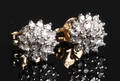Par diamant ørestikkere. Ca. 0.38 ct. 2