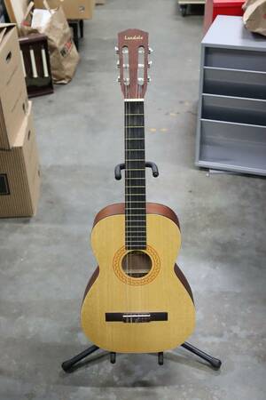 Landola nylonsträngad gitarr samt ställ