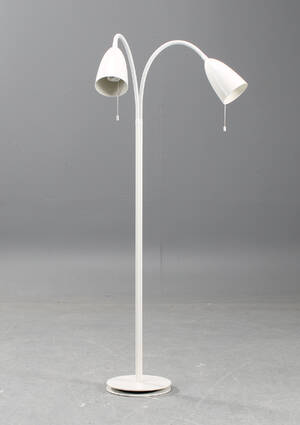 Niclas Hoflin, golvlampa Arkipelag Twin, vit blank