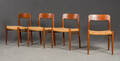 Niels O. Møller, Esstischstühle Nr 75, Teak 4