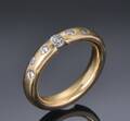 Brillantring af 18 kt guld, ca 0.27 ct 