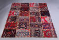 Persisk patchwork tæppe. 233 x 170 cm. 
