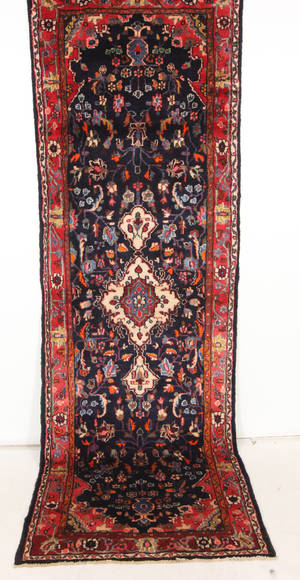 Persisk handknuten gallerimatta Hamadan 320x105 cm