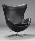 Arne Jacobsen. Ægget. Lænestol, model 3316